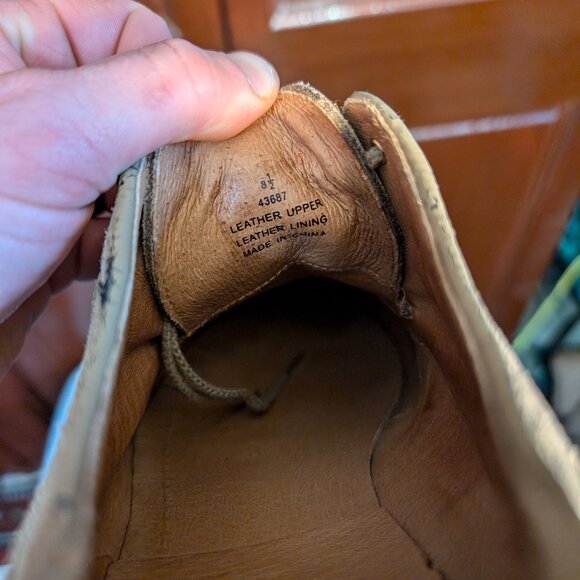 J Crew Kenton Suede Wingtip Dress Shoe US 8.5 - Picture 7 of 7